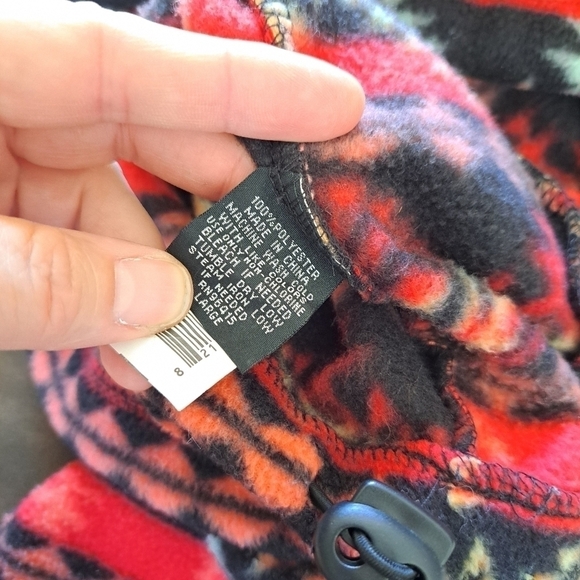 Massive Outdoor Fleece Hooded Sweatshirt Men's Size Large Aztec Southwestern - Picture 8 of 11